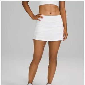Lululemon white pace rival skirt